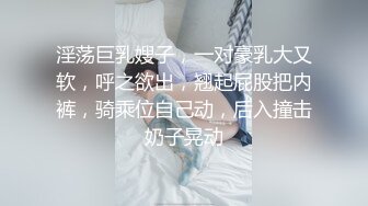 淫荡巨乳嫂子，一对豪乳大又软，呼之欲出，翘起屁股把内裤，骑乘位自己动，后入撞击奶子晃动