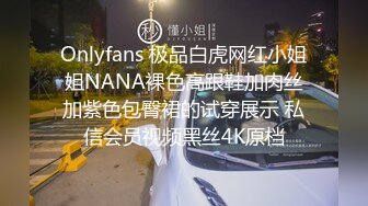 Onlyfans 极品白虎网红小姐姐NANA裸色高跟鞋加肉丝加紫色包臀裙的试穿展示 私信会员视频黑丝4K原档