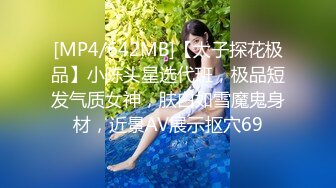 [MP4/642MB]【太子探花极品】小陈头星选代班，极品短发气质女神，肤白如雪魔鬼身材，近景AV展示抠穴69