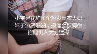 小宝寻花约了个短发黑衣大奶妹子酒店啪啪，摸逼上位骑坐抬腿侧入大力猛操