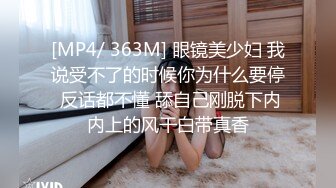 [MP4/ 363M] 眼镜美少妇 我说受不了的时候你为什么要停 反话都不懂 舔自己刚脱下内内上的风干白带真香