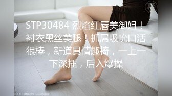 STP30484 烈焰红唇美御姐！衬衣黑丝美腿！抓屌吸吮口活很棒，新道具情趣椅，一上一下深插，后入爆操